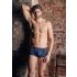 NEK - Blue Boxer Briefs with Black Lace-Up and Mesh Panels - M