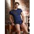 NEK - Blue Boxer Briefs with Black Lace-Up and Mesh Panels - M