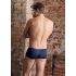 NEK - Blue Boxer Briefs with Black Lace-Up and Mesh Panels - M