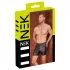 NEK - Men's Long Black Shorts with Metal Buckle