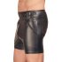 NEK - Men's Long Black Shorts with Metal Buckle - M