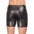 NEK - Men's Long Black Shorts with Metal Buckle - M
