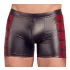 NEK - Black Boxer Briefs with Red Side Panels and Zipper - M