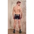 NEK - Black Boxer Briefs with Red Side Panels and Zipper - L
