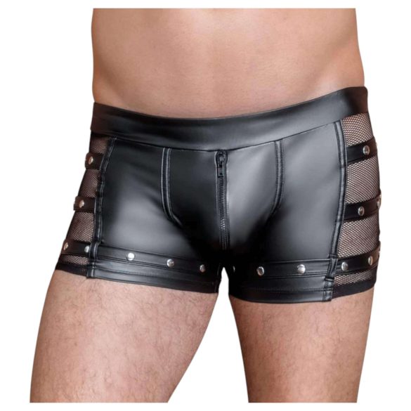 NEK - Black Boxer with Rivets and Zipper - M