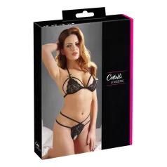 Cottelli - Open Lace Set (Black)  - L