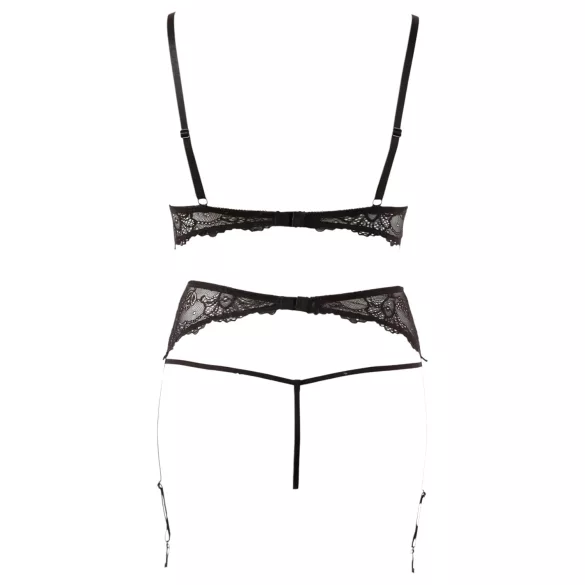 Abierta Fina - Pearl Lace Lingerie Set