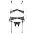 Abierta Fina - Pearl Lace Lingerie Set - M