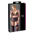 Cottelli Plus Size - Lace Lingerie Trio (Black) - XXXXL