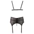 Cottelli Plus Size - Lace Lingerie Trio (Black) - XXXXL