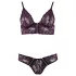 Cottelli - Floral Lace Bra Set (Purple) - M