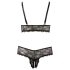 Cottelli Plus Size - Lace Lingerie Set (Black)
