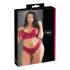 Cottelli Plus Size - Soft Lace Bra Set (Red) - 2XL
