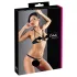 Cottelli - Black Metal Ring Bra Set - 80B/M