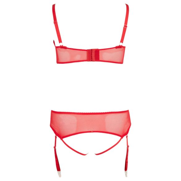 Cottelli Plus Size - Versatile Lingerie Duo (Red) - 90D/XL