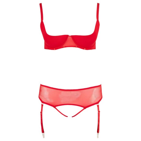 Cottelli Plus Size - Versatile Lingerie Duo (Red) - 90D/XL