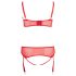 Cottelli Plus Size - Versatile Lingerie Duo (Red) - 95D/2XL
