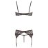 Abierta Fina - Sparkling Lace Enchantment - Bra Set (Black)