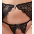 Abierta Fina - Sparkling Lace Enchantment - Bra Set (Black) - L