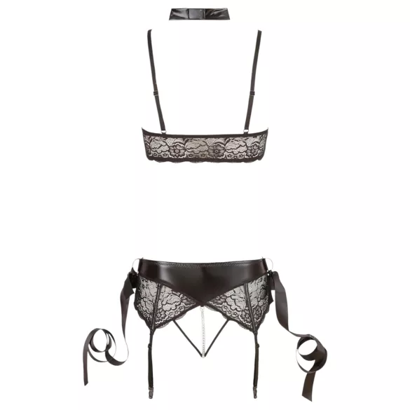 Cottelli Bondage - Lace Lingerie Set (5-Piece) - L