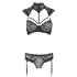 Cottelli - Lace Bra Set with Collar (Black)