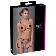   Cottelli - Chain Decorative Body Harness - 2 Piece (Black)  - M