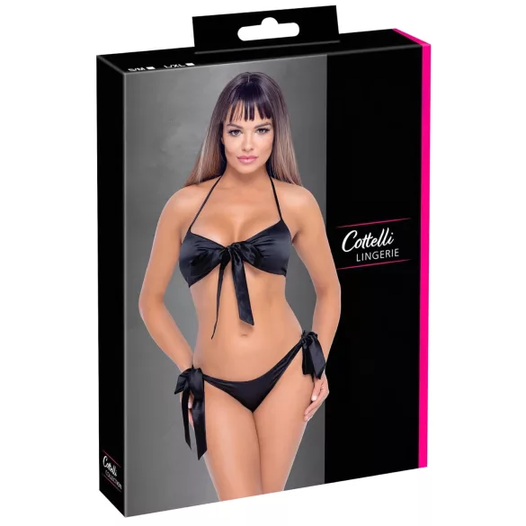 Cottelli - Black Bikini Bra Set