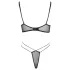 Cottelli - Sheer Lace Bra Set (Black)