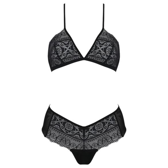 Passion Eco Kerria - Black Lace Bikini Set - L/XL