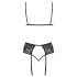 Kissable - Lingerie Set (Black)  - L/XL