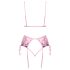 Kissable - Rose Embroidered Lingerie Set (Pink)