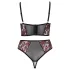 Cottelli Plus Size - adjustable bra set (red) - 90C/XL
