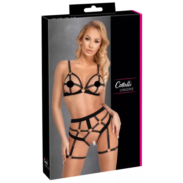 Cottelli - Two-Piece Body Harness Set (Black)