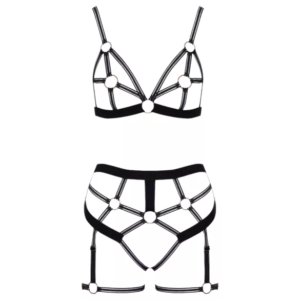 Cottelli - Two-Piece Body Harness Set (Black) - M
