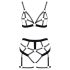 Cottelli - Two-Piece Body Harness Set (Black) - L