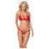 Obsessive 838-SET-3 - Strappy Lace Bra Set (Red)