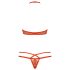 Obsessive 838-SET-3 - Strappy Lace Bra Set (Red) - L/XL