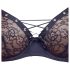 Cottelli Party - Lace-Up Bra Set (Black) - 80C/M