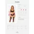 Obsessive Chemeris - bra set with suspender belt (black) - XL/XXL