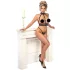Abierta Fina - Chain Open Lingerie Set (Black)