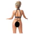 Abierta Fina - Chain Open Lingerie Set (Black)