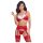 Cottelli - Lace Christmas Bra Set (Red) - L/XL