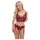 Cottelli - two‑piece lace suspender set (red) - L
