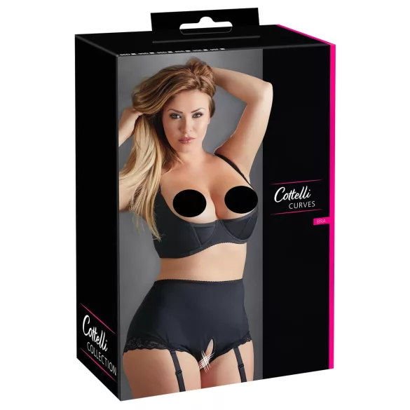 Cottelli Plus Size - Underwire Lifting Bra (Black) - 90D