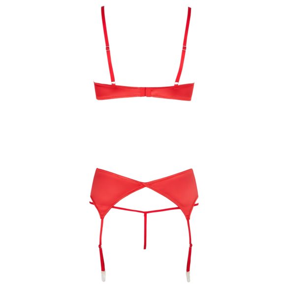 Cottelli - Heart Open Bust Set (Red)  - 85B/L