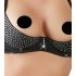 Abierta Fina - Sparkling Stone Lingerie Set (Black) - 80C/M