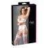 Cottelli - Lace-Up Lifting Bra Set (White)