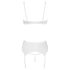 Cottelli - Lace-Up Lifting Bra Set (White) - 85C/L