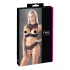 Cottelli - Open Cup Bra Set (Black) - 85B/L