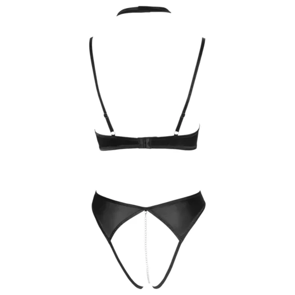 Cottelli - Lace Halter Bra Set (Black)